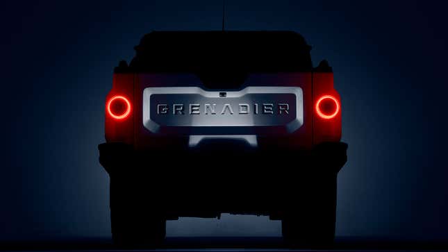 A render of the Ineos Grenadier pickup truck. 